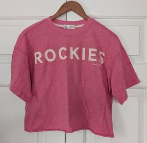 Carve Designs Parker Boxy Cropped Tee Rockies